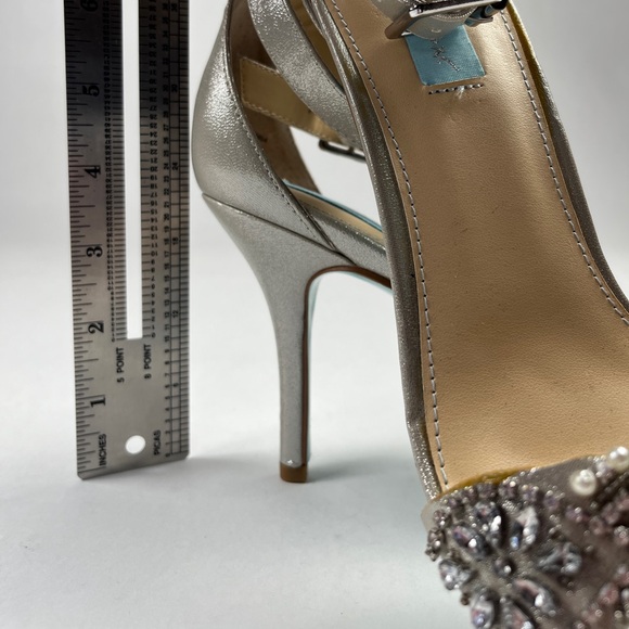 Betsey Johnson GINA Women's Stiletto Heels - Silver - Picture 13 of 16